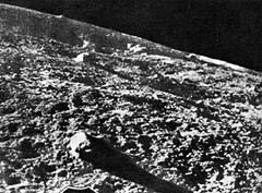 Image of the Moon taken by the Luna 9 spacecraft